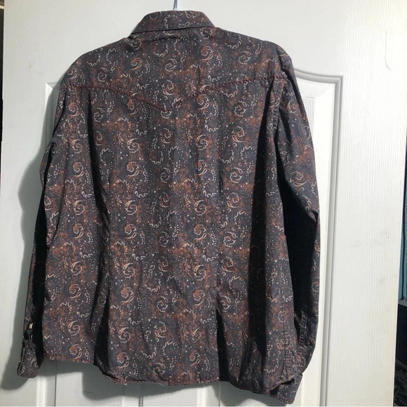 Roughstock Pearl Snaps Button Down Western Shirt (L) - Picture 3 of 13